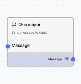 Chat Output Component