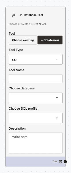 Create New Mode - SQL