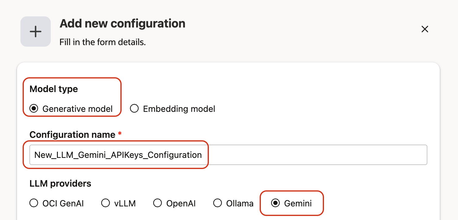 Gemini Configuration