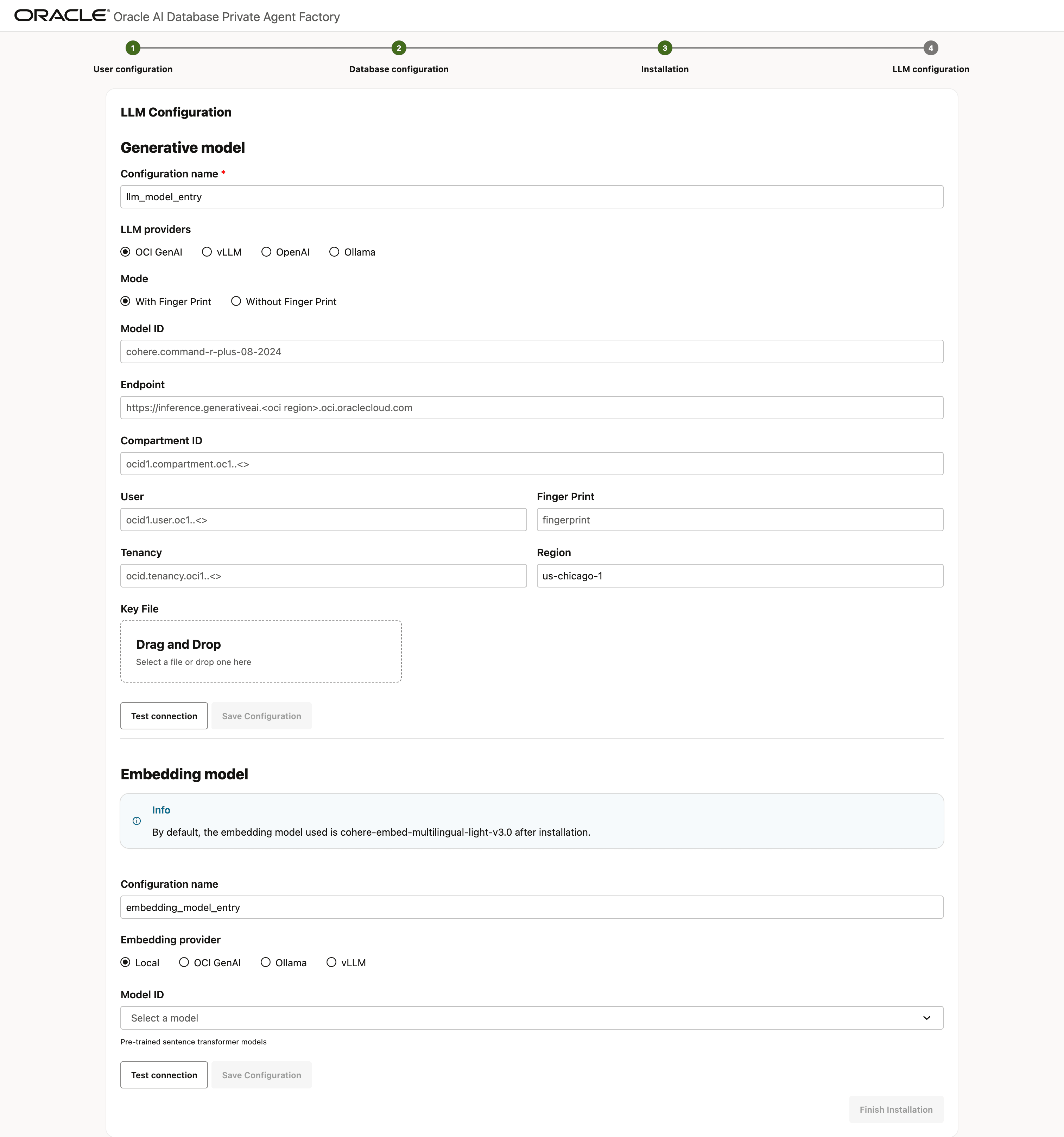 LLM Configuration LLM Configuration