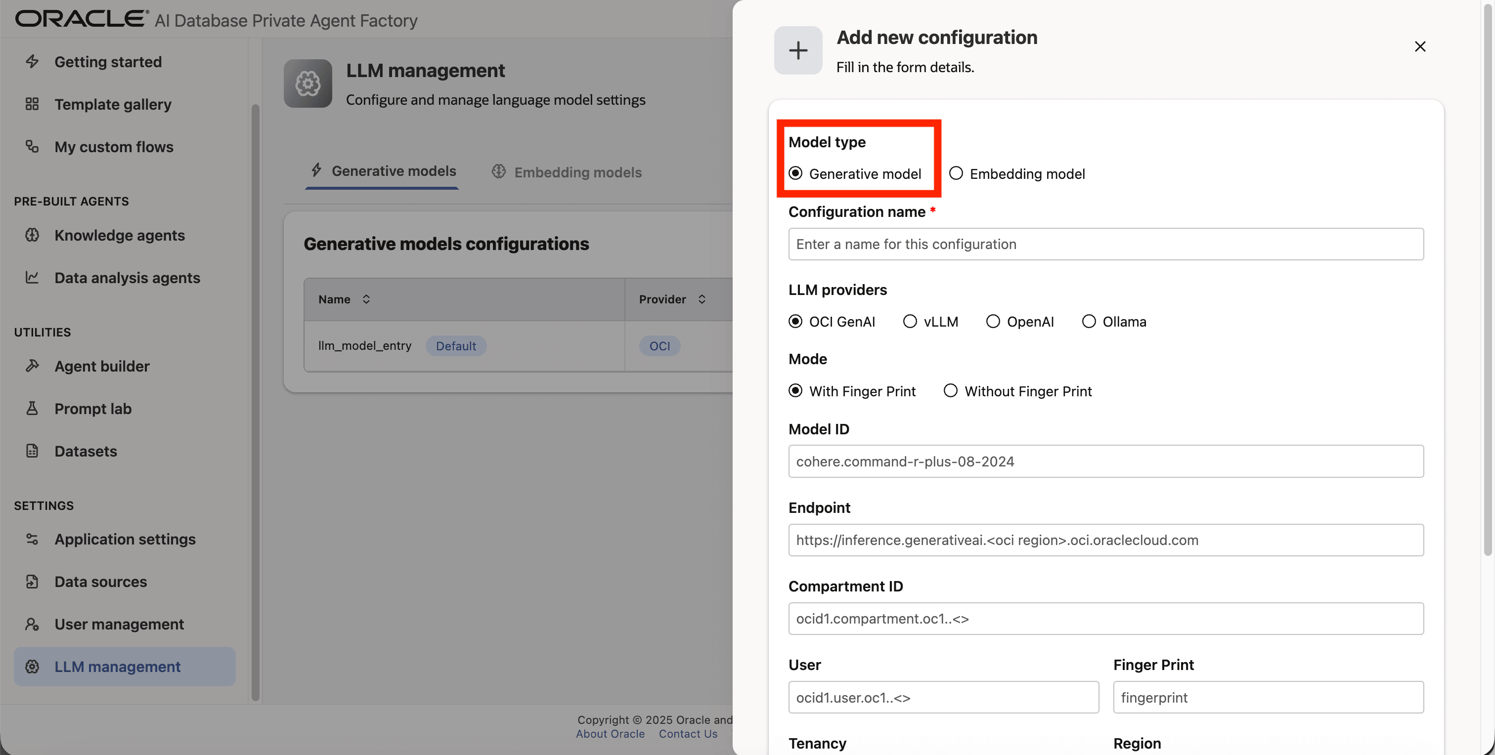 Choose Generative Model