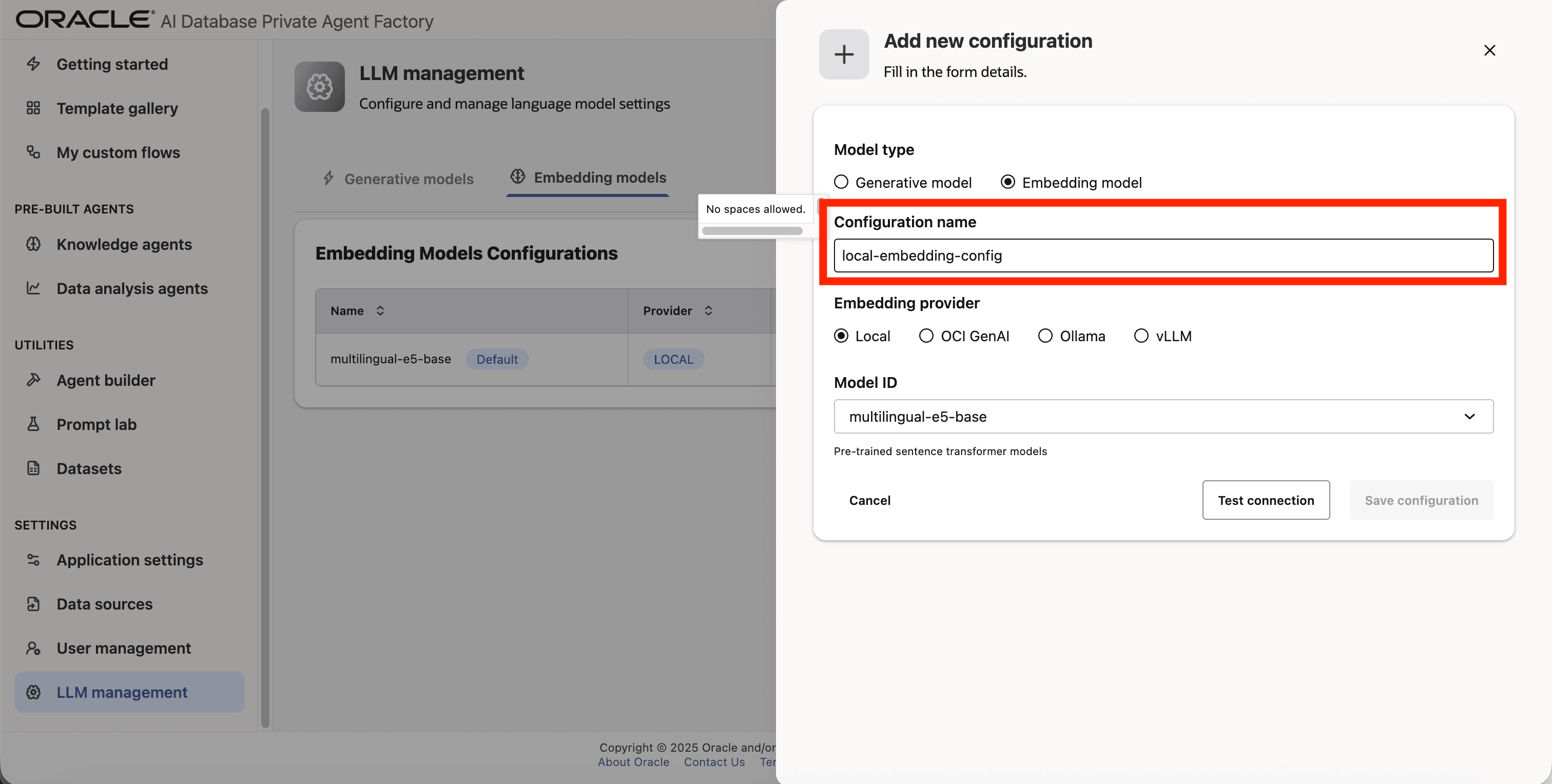 Give your config a name
