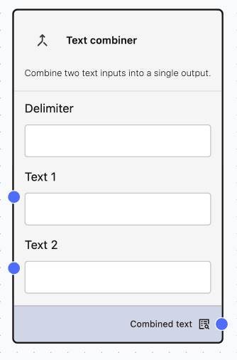 Text Combiner Component