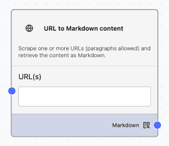 URL to Markdown Component