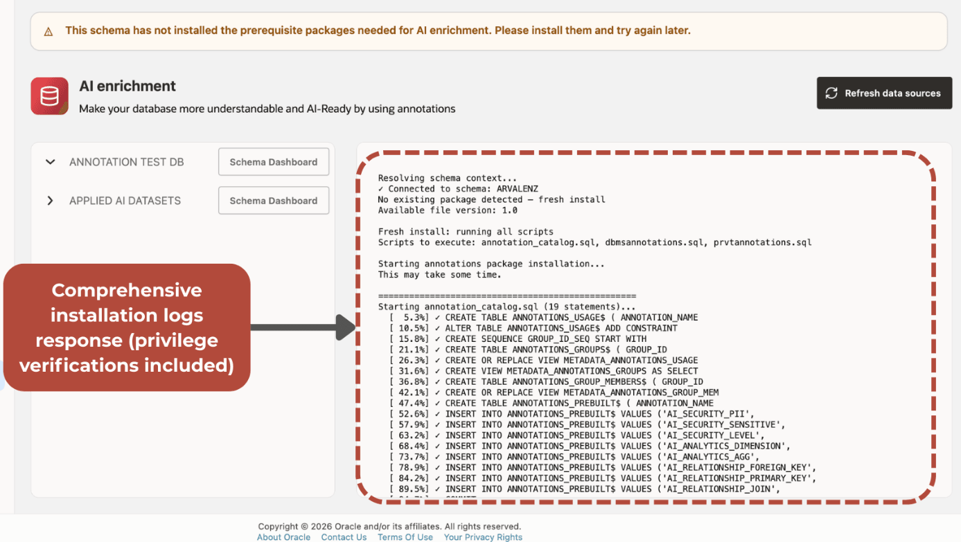 AI Enrichment Packages Installation
