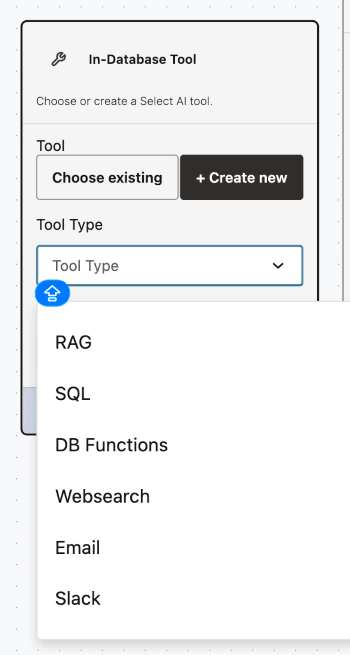 Create New Mode - Tool Types Create New Mode - Tool Types