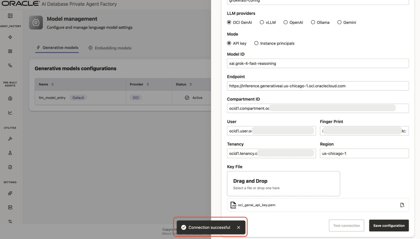 Save configuration Save configuration