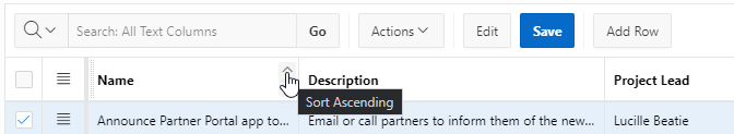 Sort Ascending