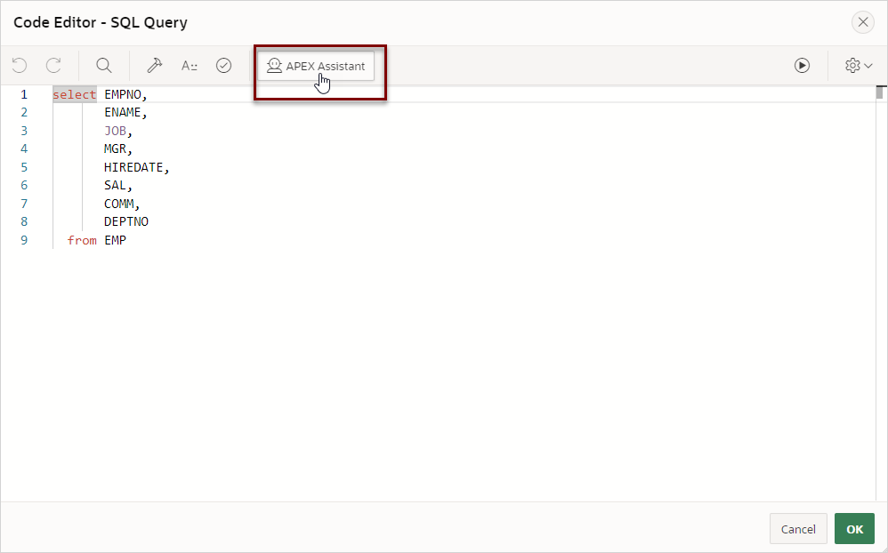 Description of apex_assistant_button.png follows