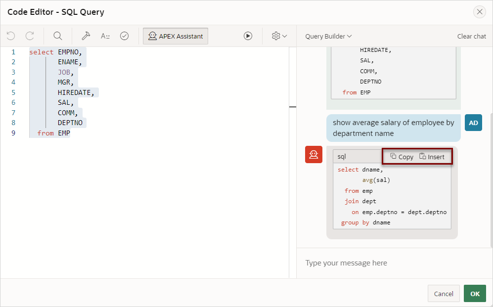 Description of query_builder_response.png follows