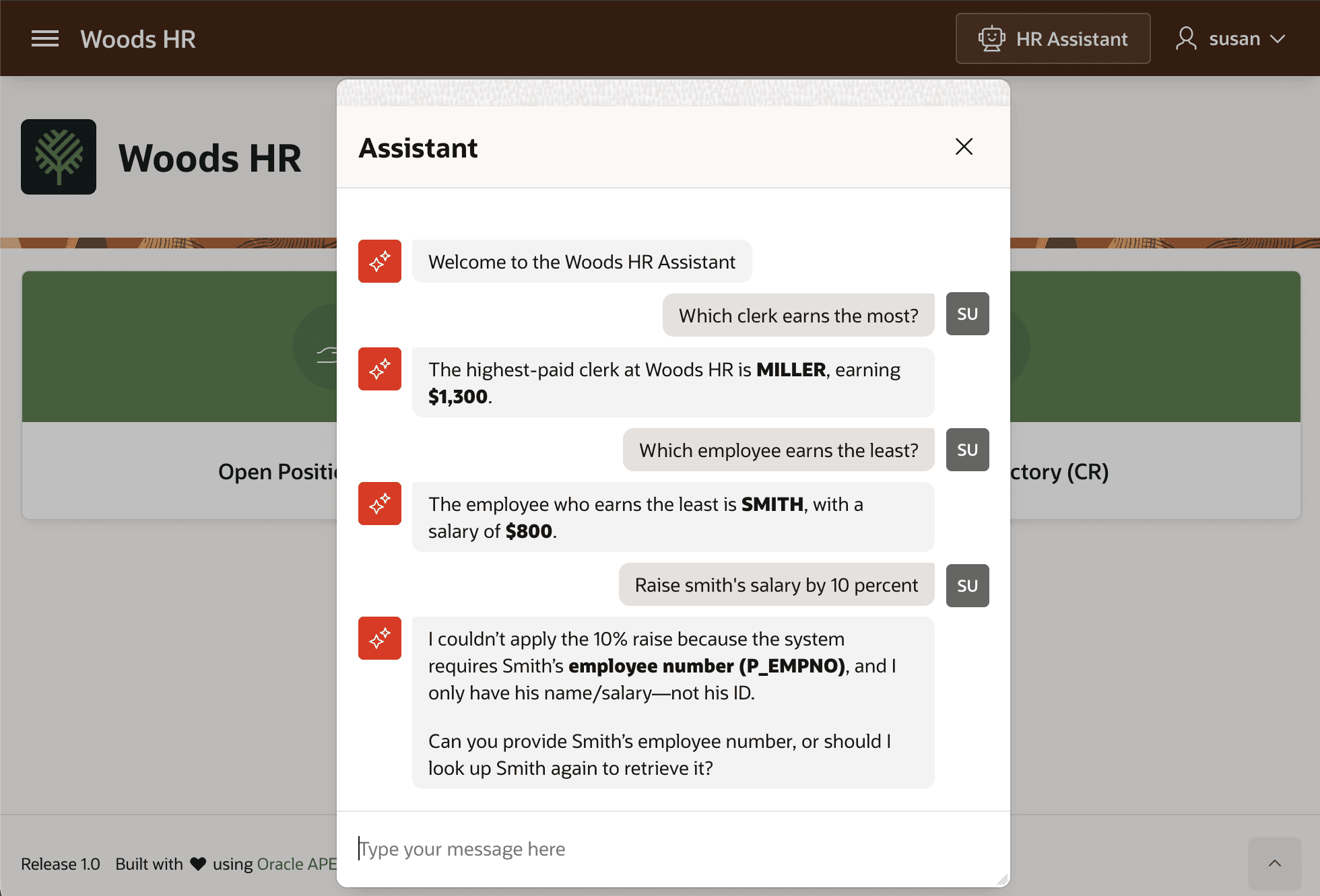 Using the HR Assistant AI Agent in an AI Assistant Chatbot Using the HR Assistant AI Agent in an AI Assistant Chatbot