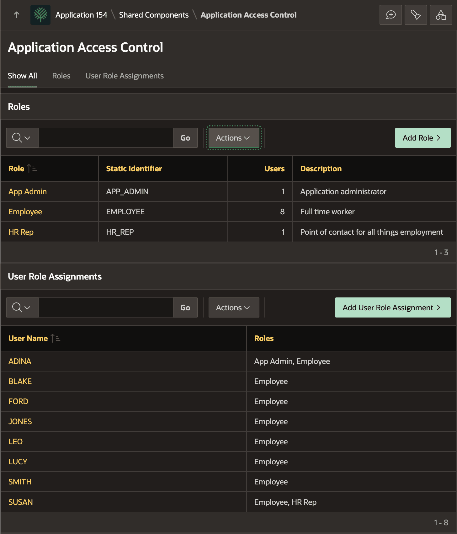 Configuring Roles and Role Assignments Configuring Roles and Role Assignments