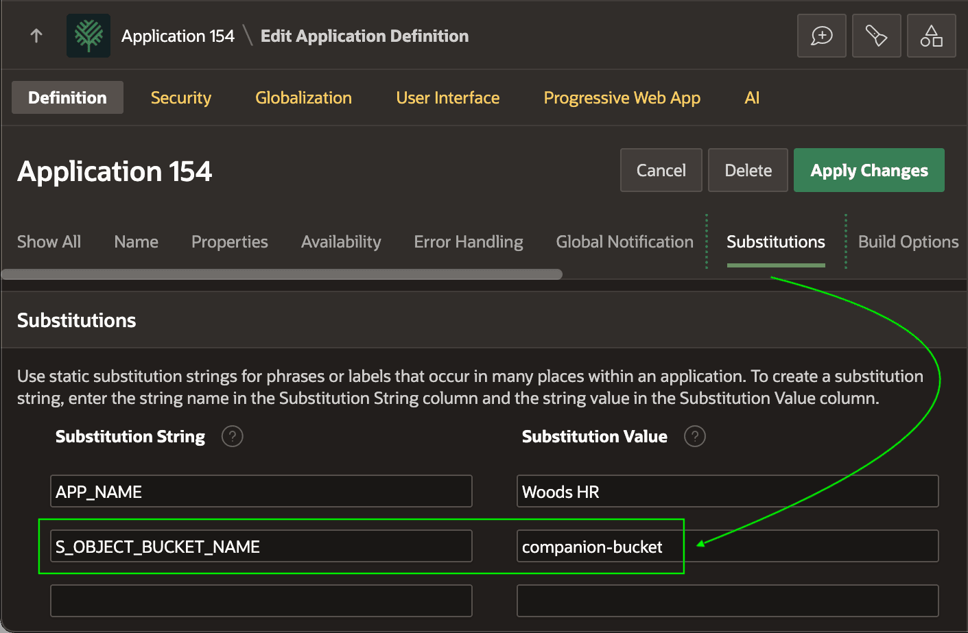 Use Application Definition Substitutions for Global Constants Use Application Definition Substitutions for Global Constants