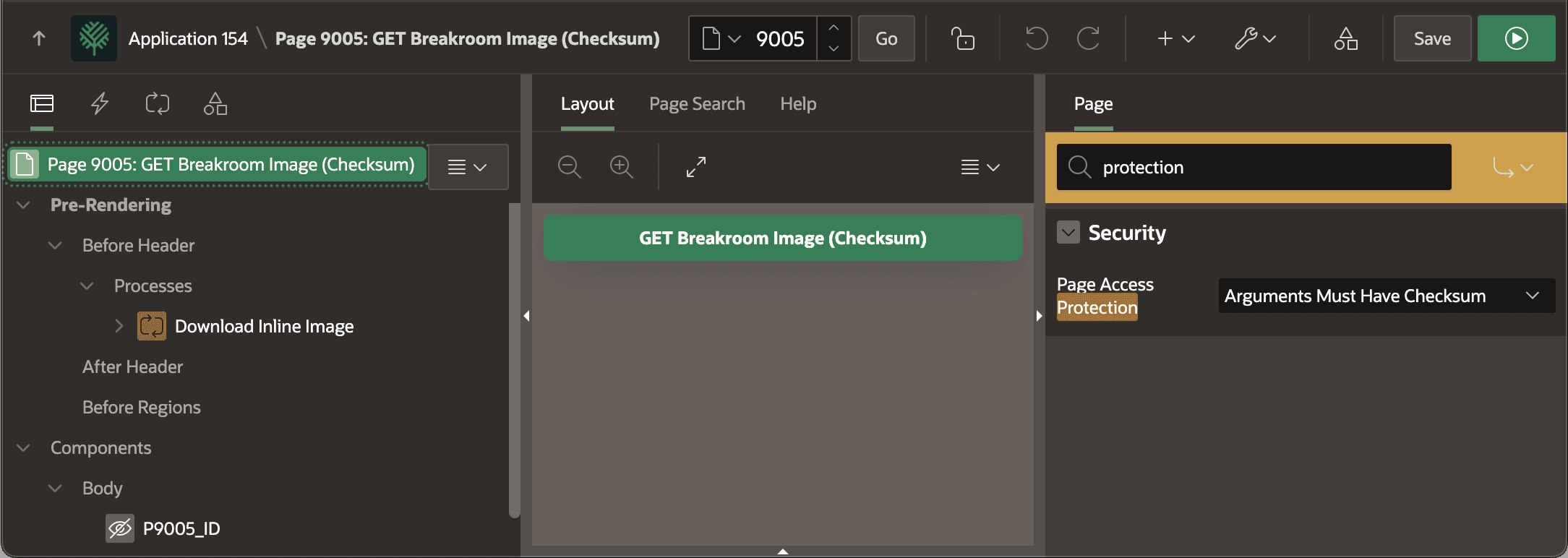 Default Page Access Protection Setting Requires Checksum for URL Arguments Default Page Access Protection Setting Requires Checksum for URL Arguments