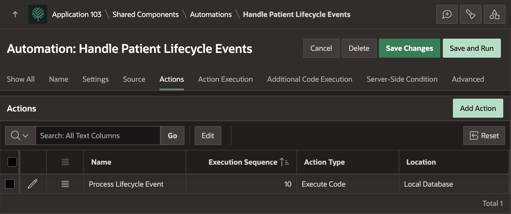 Lifecycle Events Handler Automation – Actions