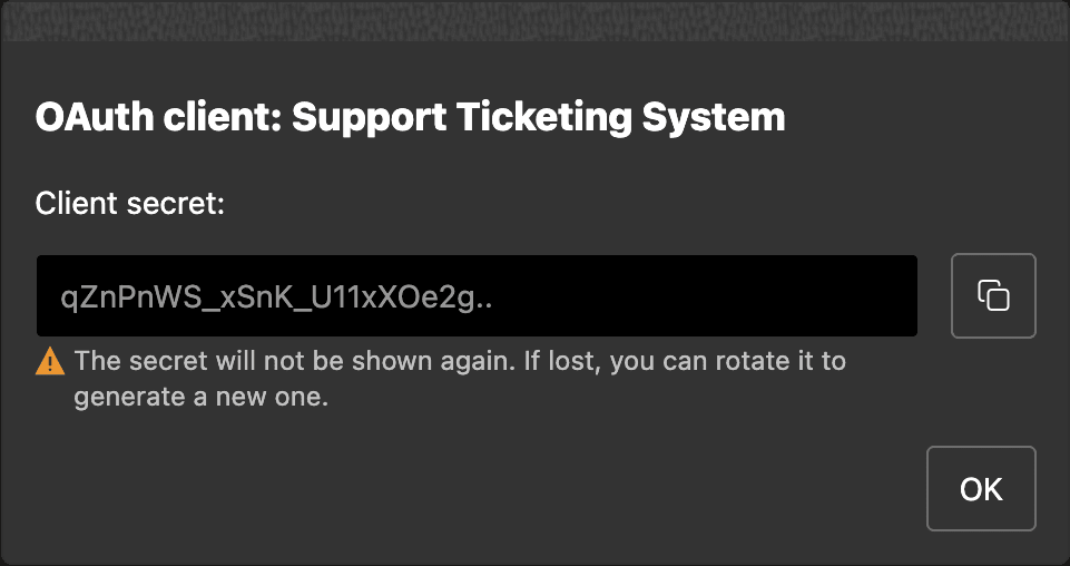 Store Client Secret Securely, then Share Securely with External App Team