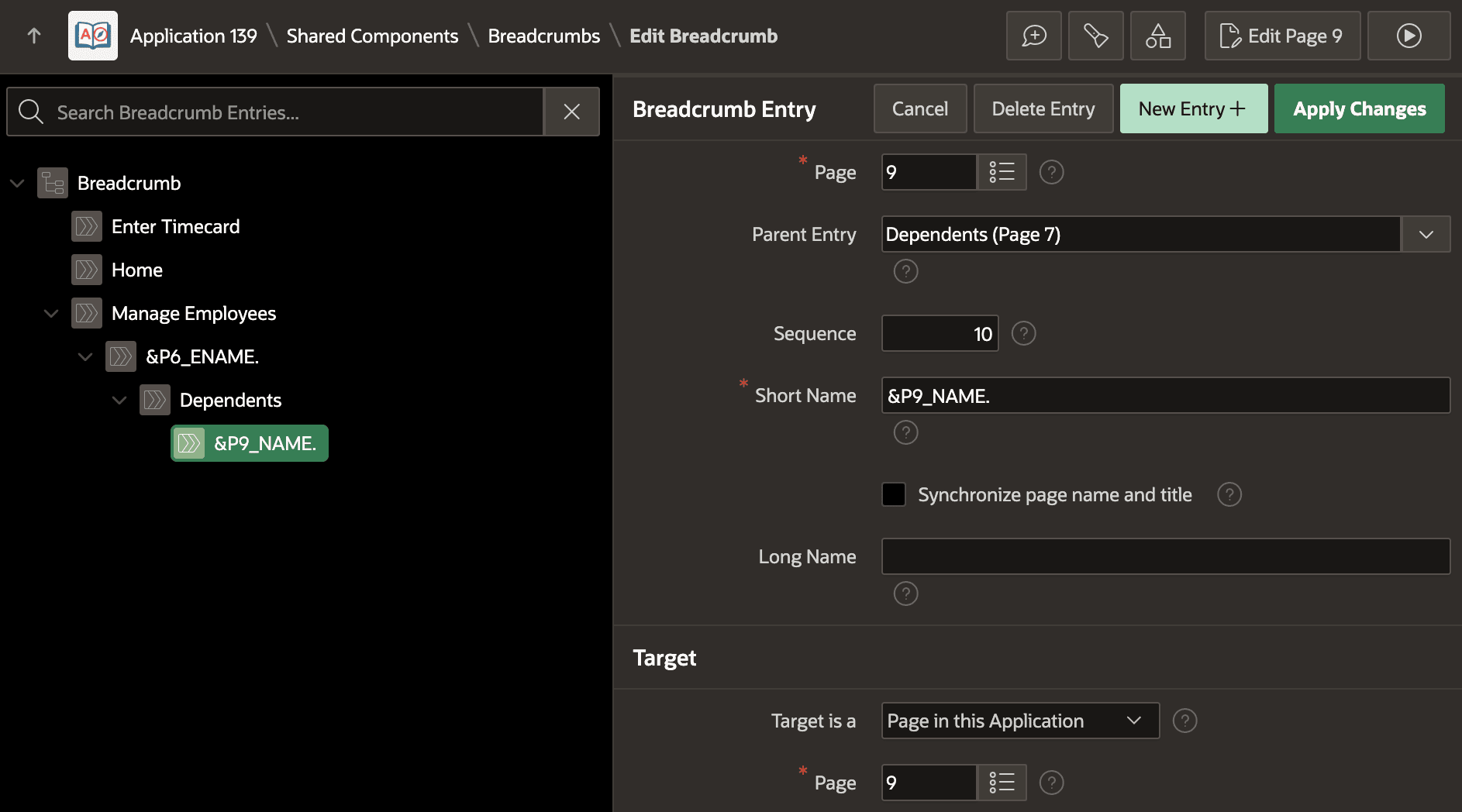 Editing Breadcrumbs Shared Component to Reflect Navigation Hierarchy Editing Breadcrumbs Shared Component to Reflect Navigation Hierarchy