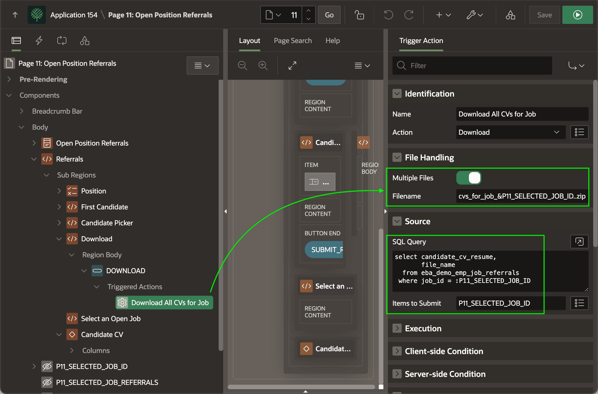 Downloading Multiple Files in a ZIP Archive with the Native Dynamic Action Downloading Multiple Files in a ZIP Archive with the Native Dynamic Action