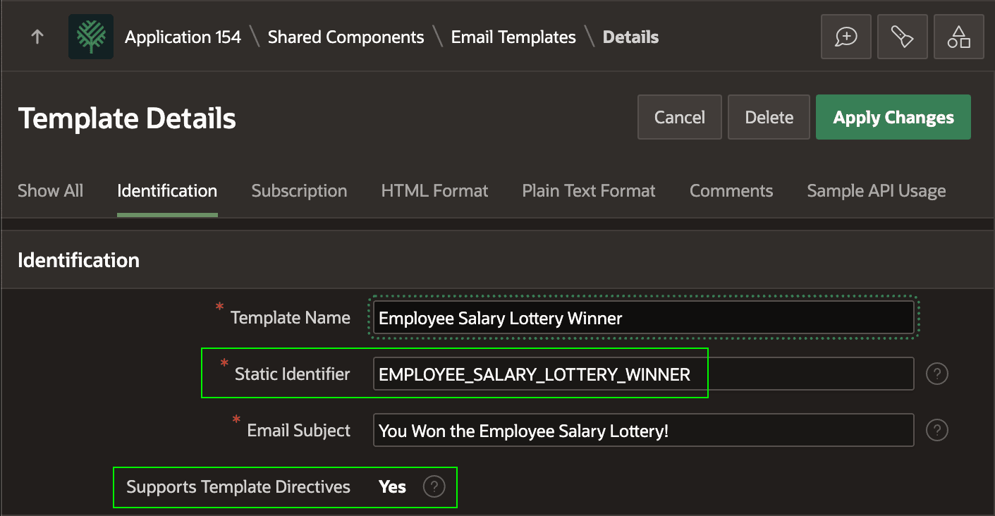 Template Has Static ID for API Use and Can Use Template Directives Template Has Static ID for API Use and Can Use Template Directives