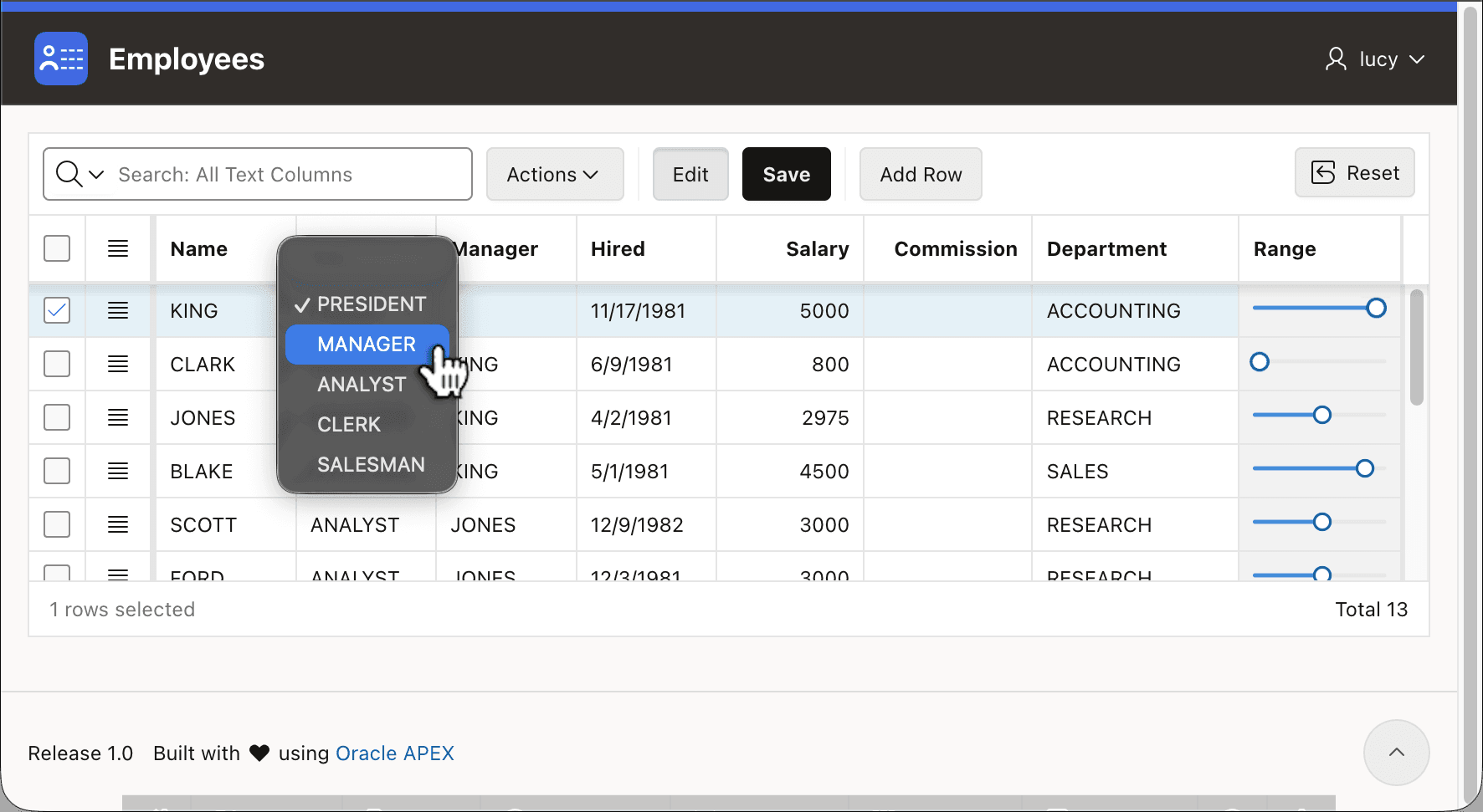 Grid Columns Can Use List-Driven Items for Data Entry