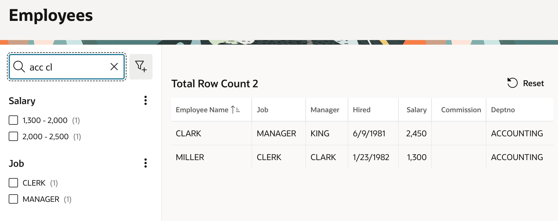 Finding Text Across Columns with the Search Facet Finding Text Across Columns with the Search Facet