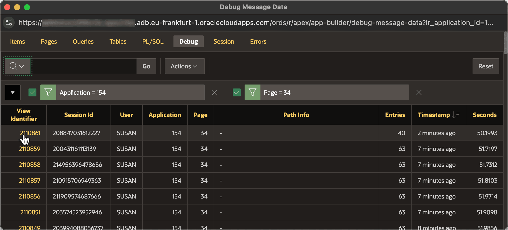 Identifying the Debug Trace Log for the Background Job