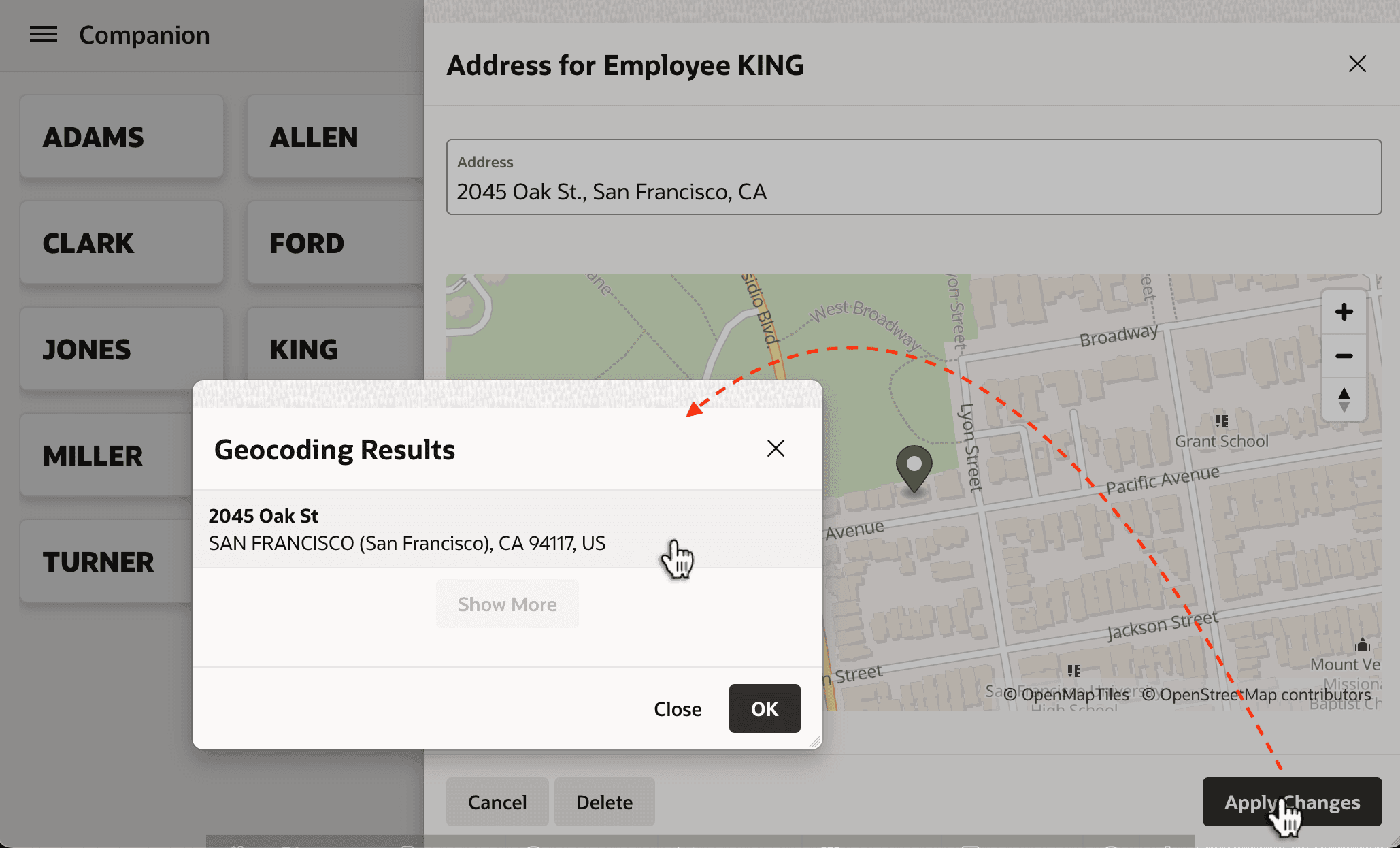 User Confirms Correct Address User Confirms Correct Address