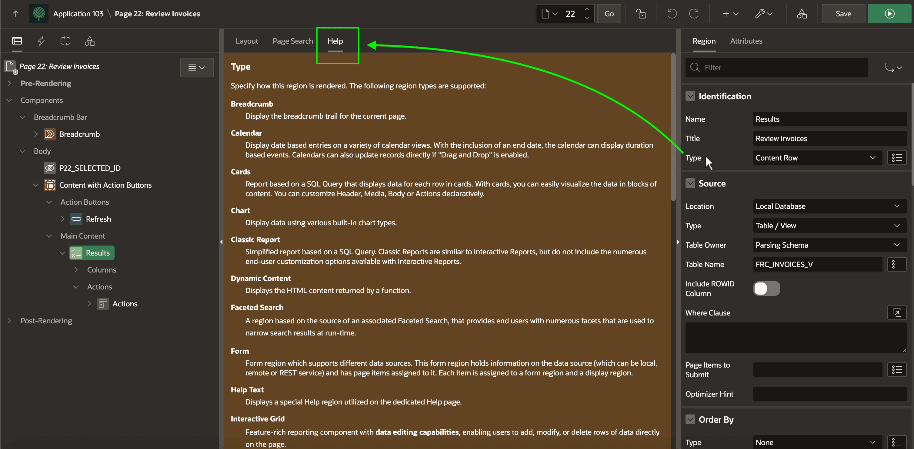 Help Tab Shows Detailed Information About Selected Setting Help Tab Shows Detailed Information About Selected Setting