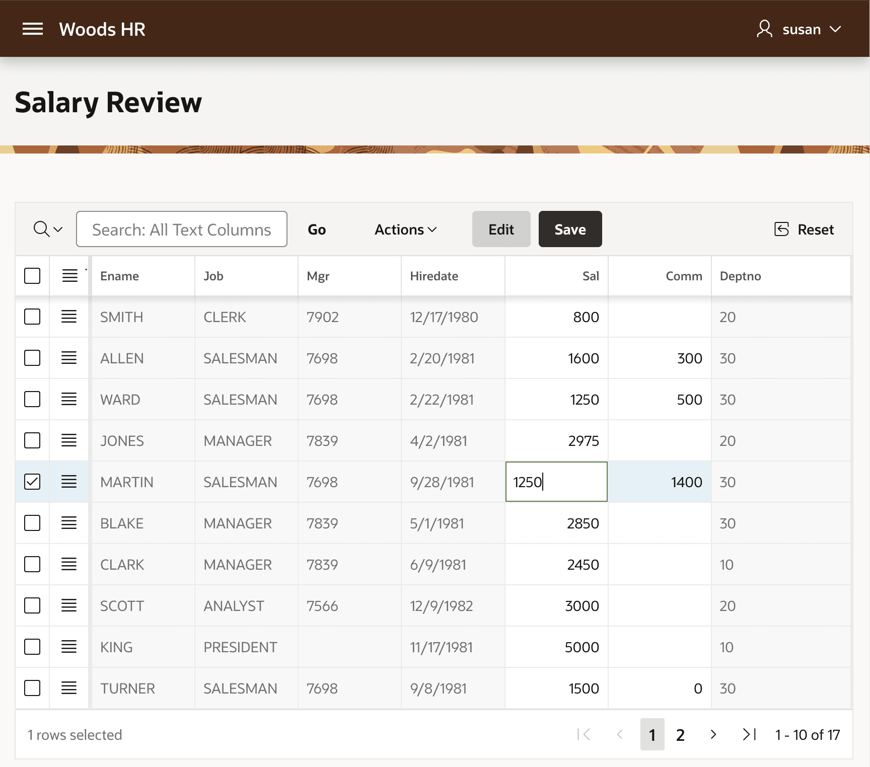 Only HR Representatives Can Use Salary Review Page
