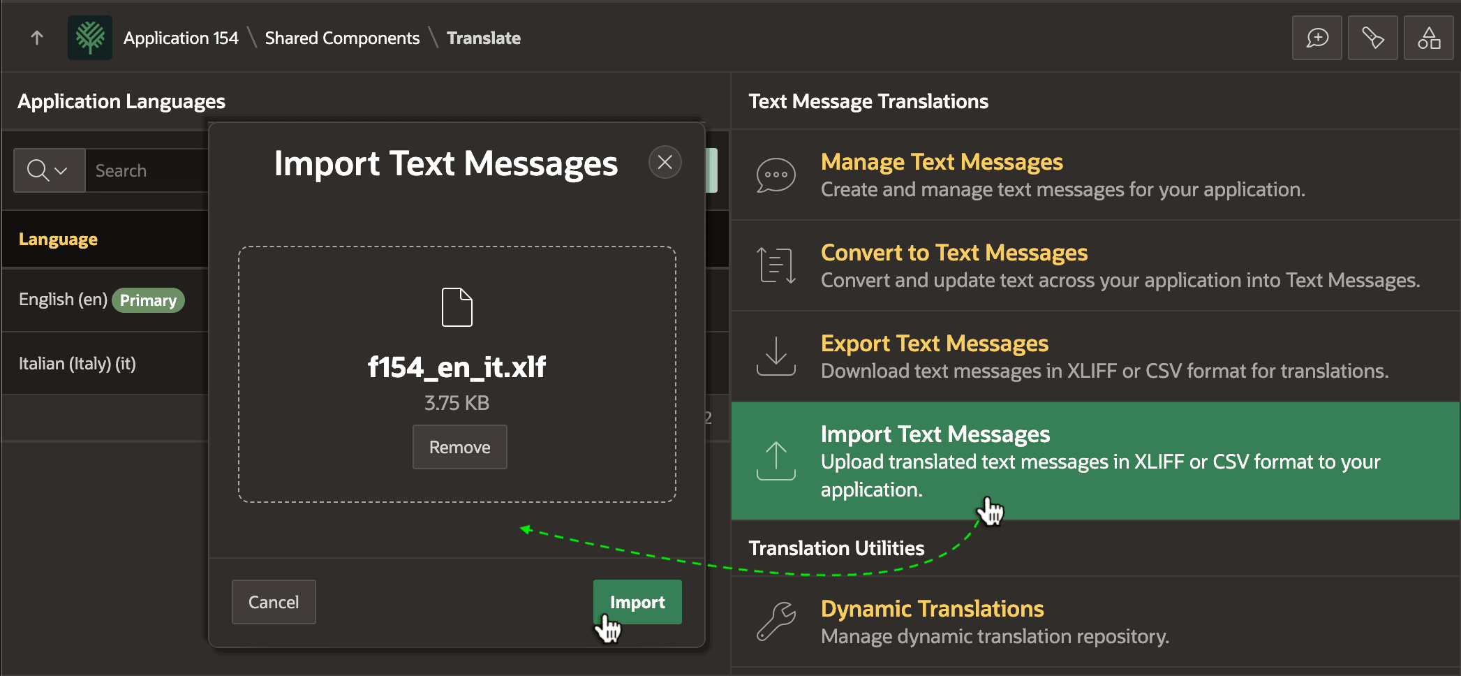 Importing Translated Strings from XLIFF File Importing Translated Strings from XLIFF File