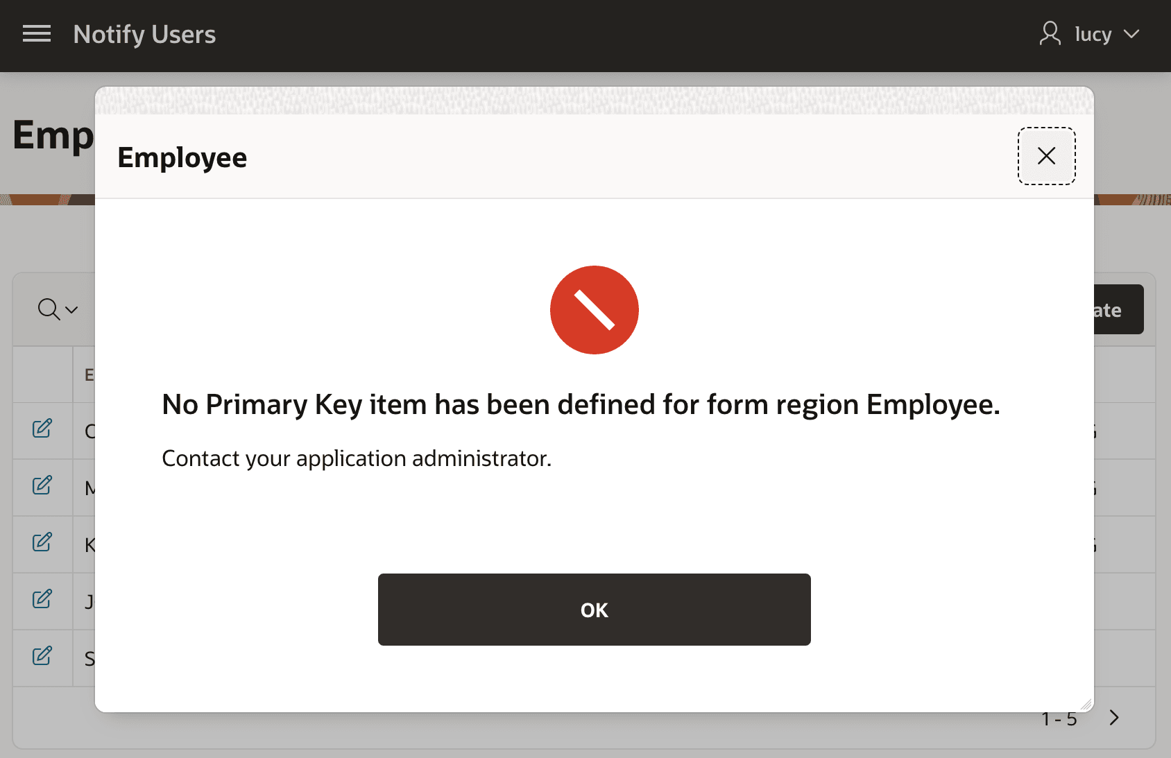 By Default, Users See Internal Errors