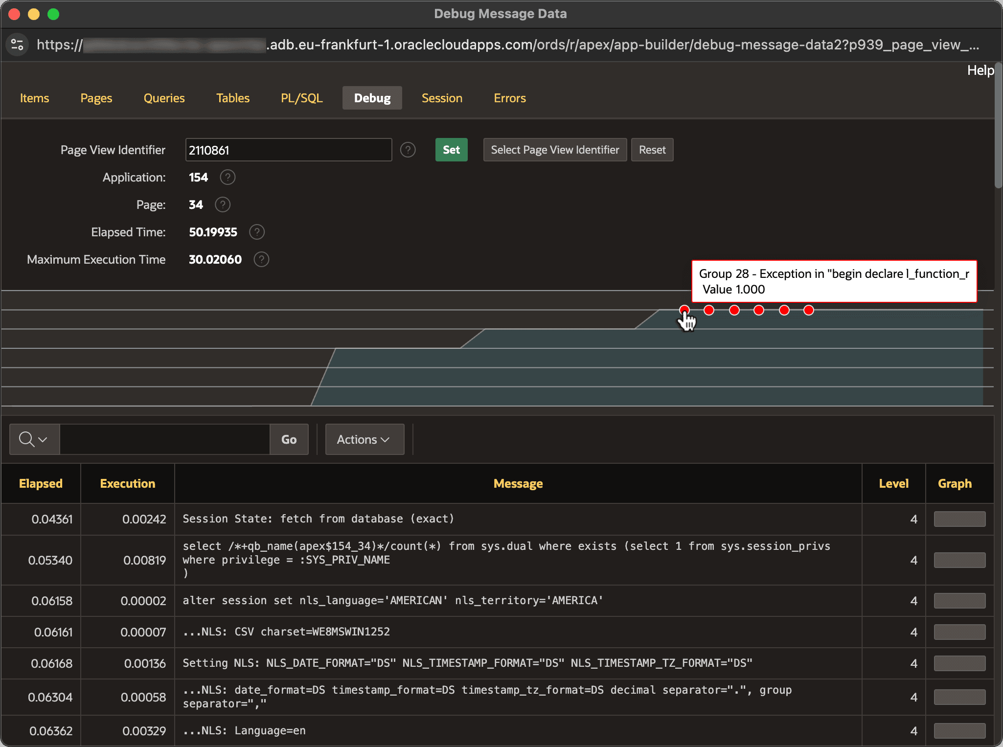 Jumping to First Error in the Debug Trace Timeline