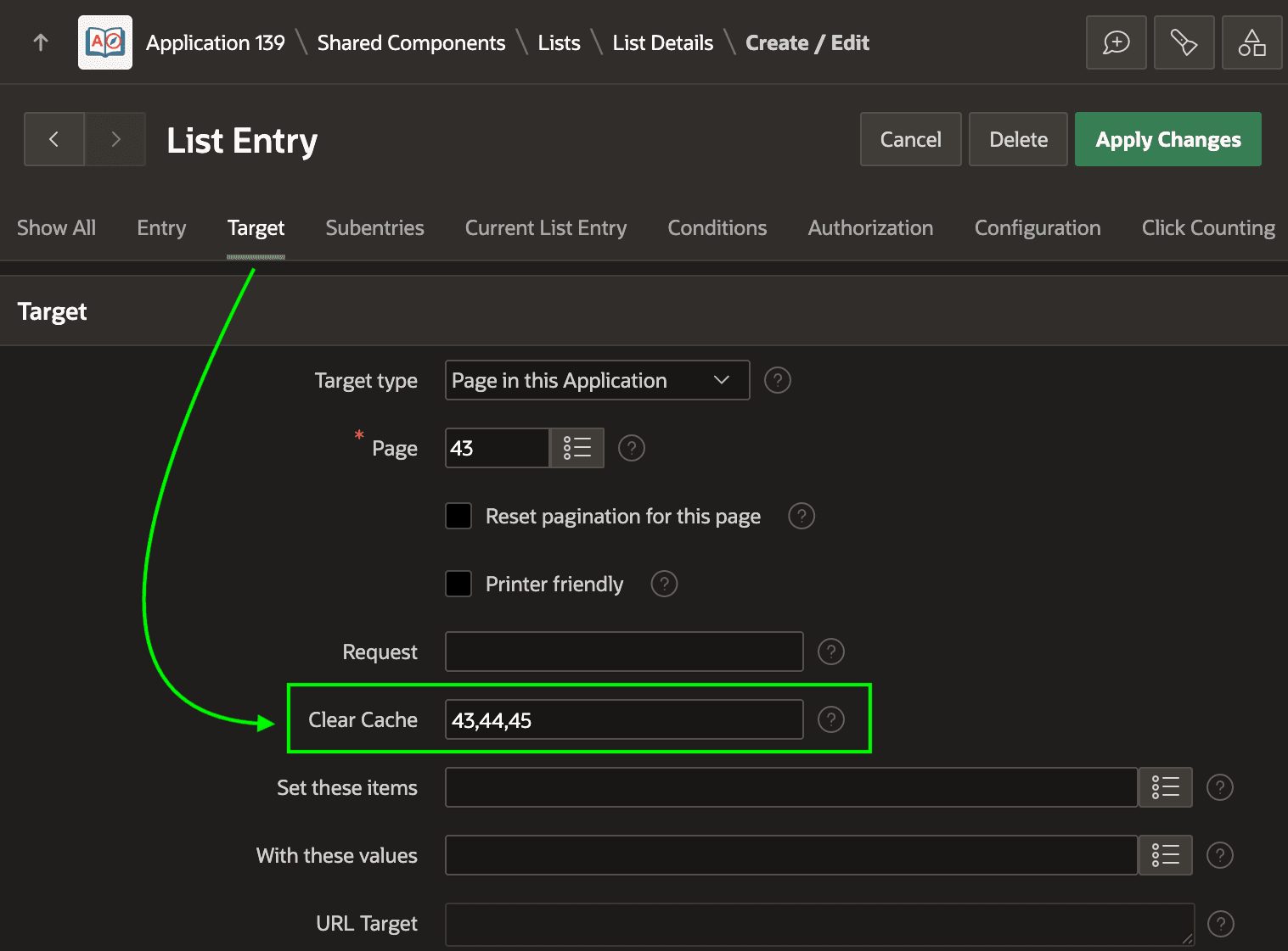 Clearing Session State in Link Target Settings Clearing Session State in Link Target Settings