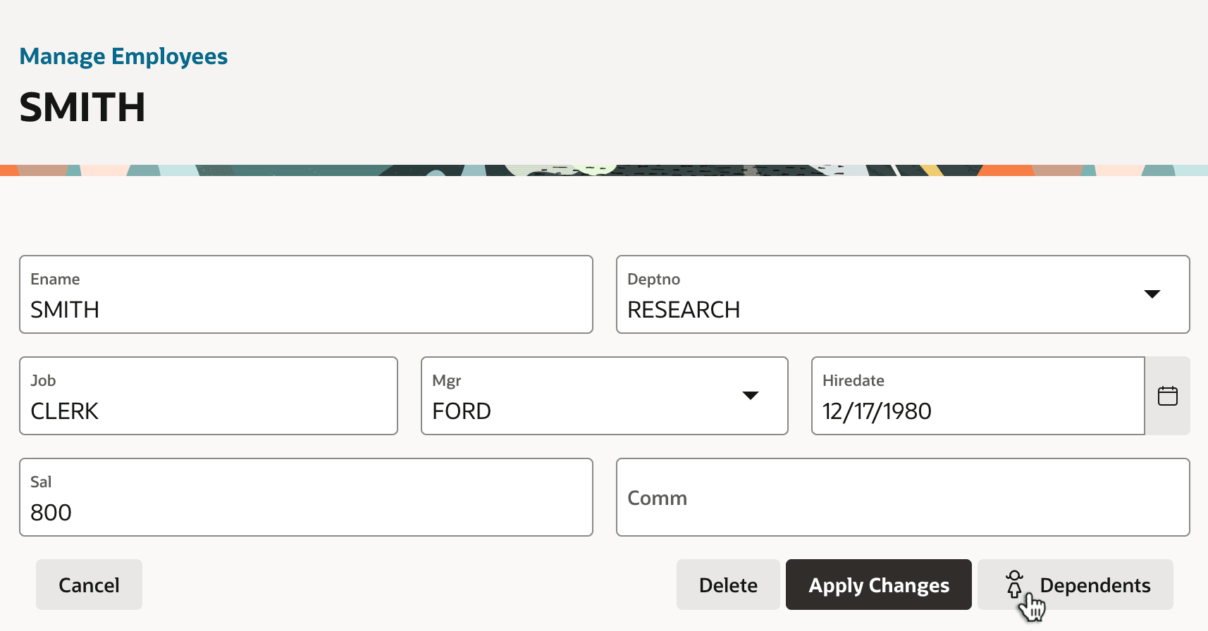 Drilling Down on Employee to See Their Dependents Drilling Down on Employee to See Their Dependents