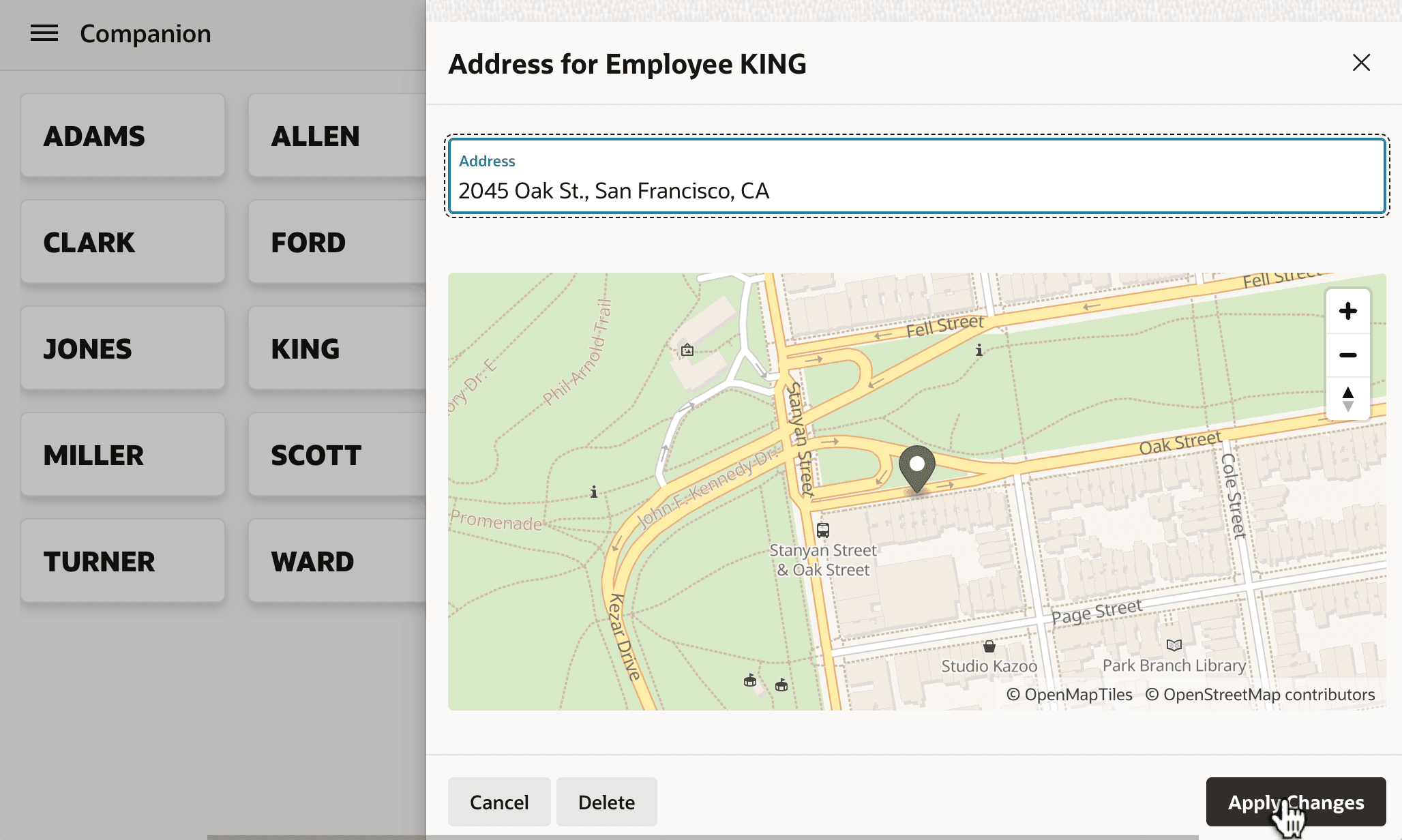 Geocoded Address Map Updates to Show New Address Geocoded Address Map Updates to Show New Address