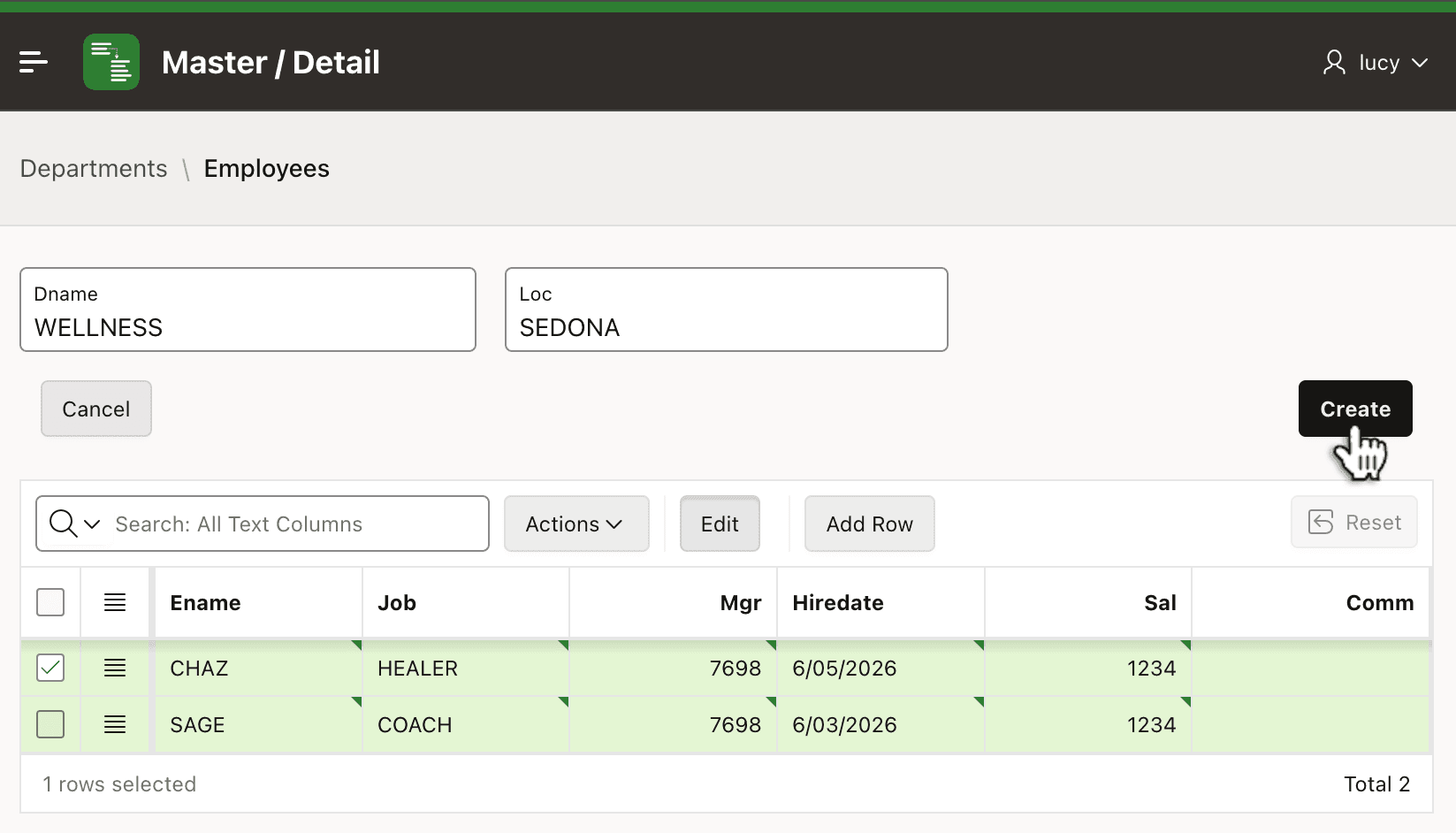 Creating a New Master Row and Multiple New Details at Once Creating a New Master Row and Multiple New Details at Once
