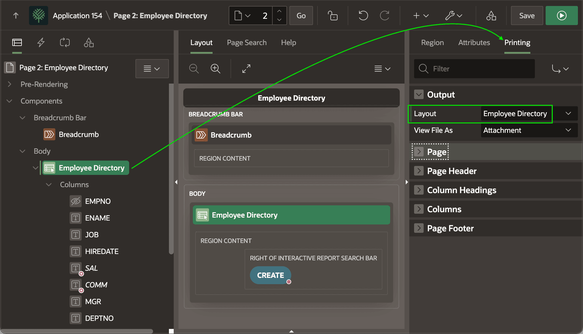 Configuring Interactive Report PDF Printing to Use Custom Layout Configuring Interactive Report PDF Printing to Use Custom Layout
