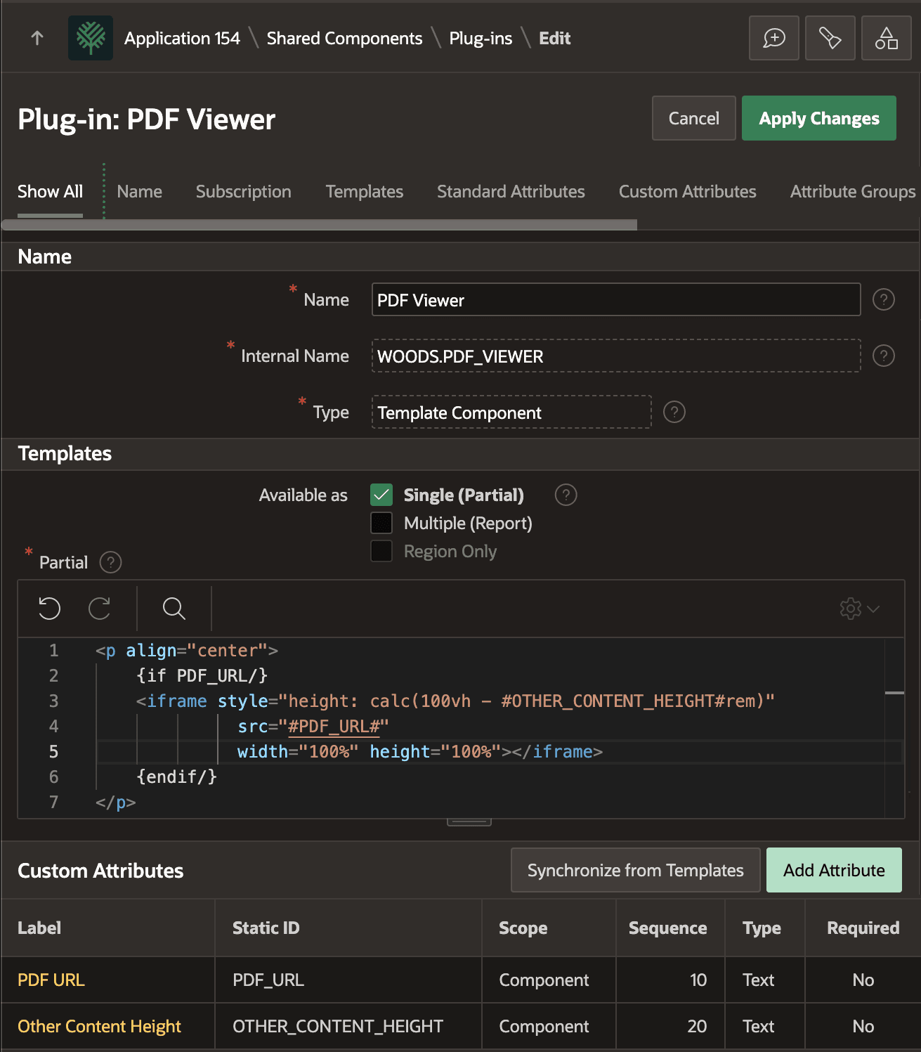 Simple Template Component to More Easily View PDFs Inline