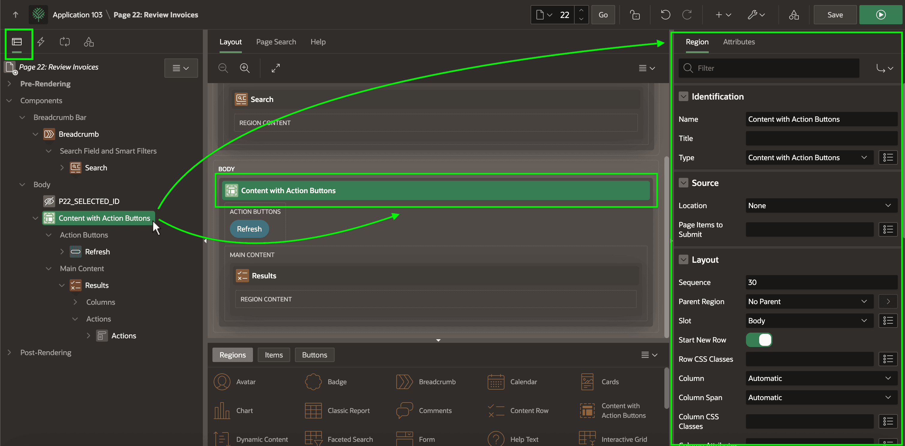 Using Property Editor with Rendering and Layout Tabs