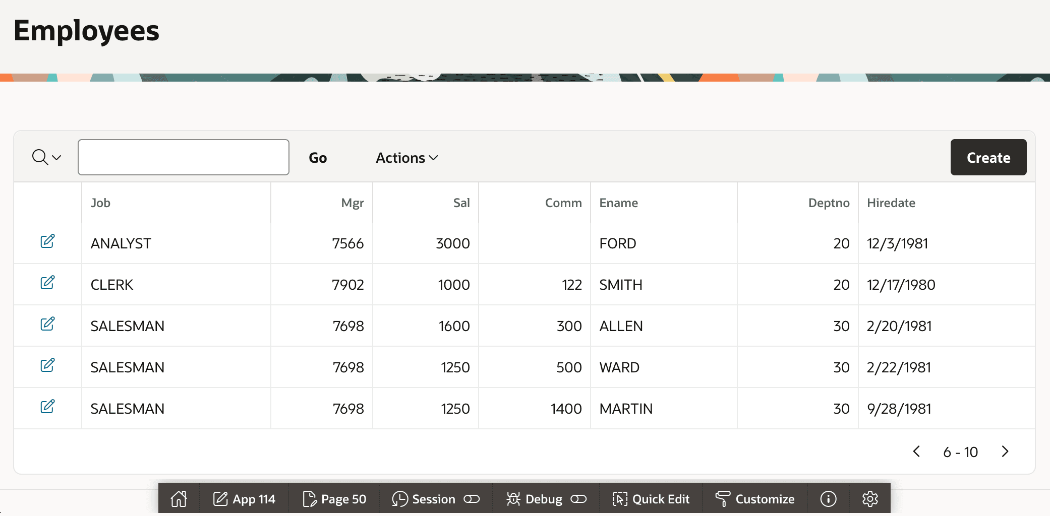 Paging Through REST Data 5 Rows at a Time in an Interactive Report Paging Through REST Data 5 Rows at a Time in an Interactive Report