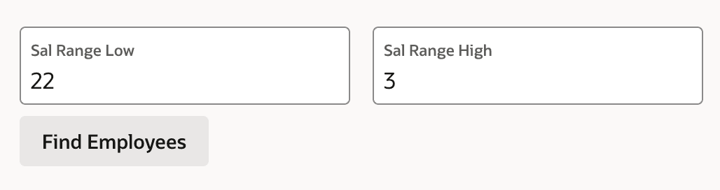 Numeric Range Using Two Number Field Page Items