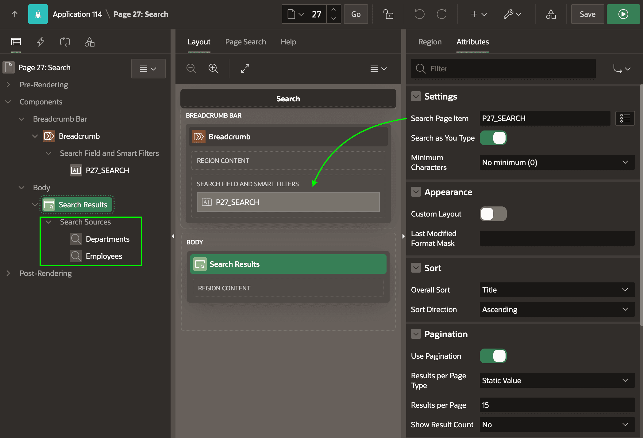 Configuring a Search Region with Search Configurations Configuring a Search Region with Search Configurations