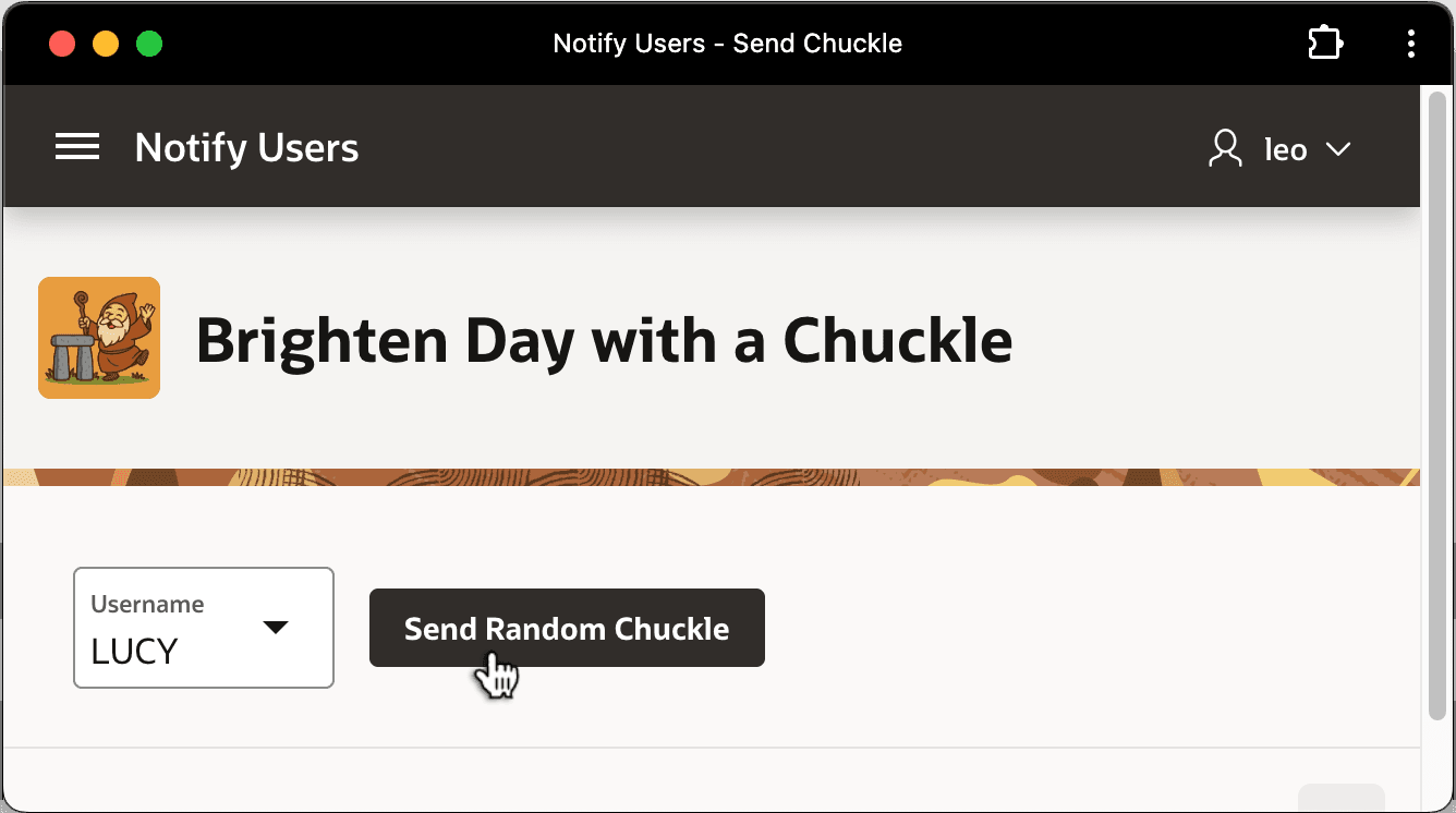 Users Send Push Notification with Random Laughable Line Users Send Push Notification with Random Laughable Line