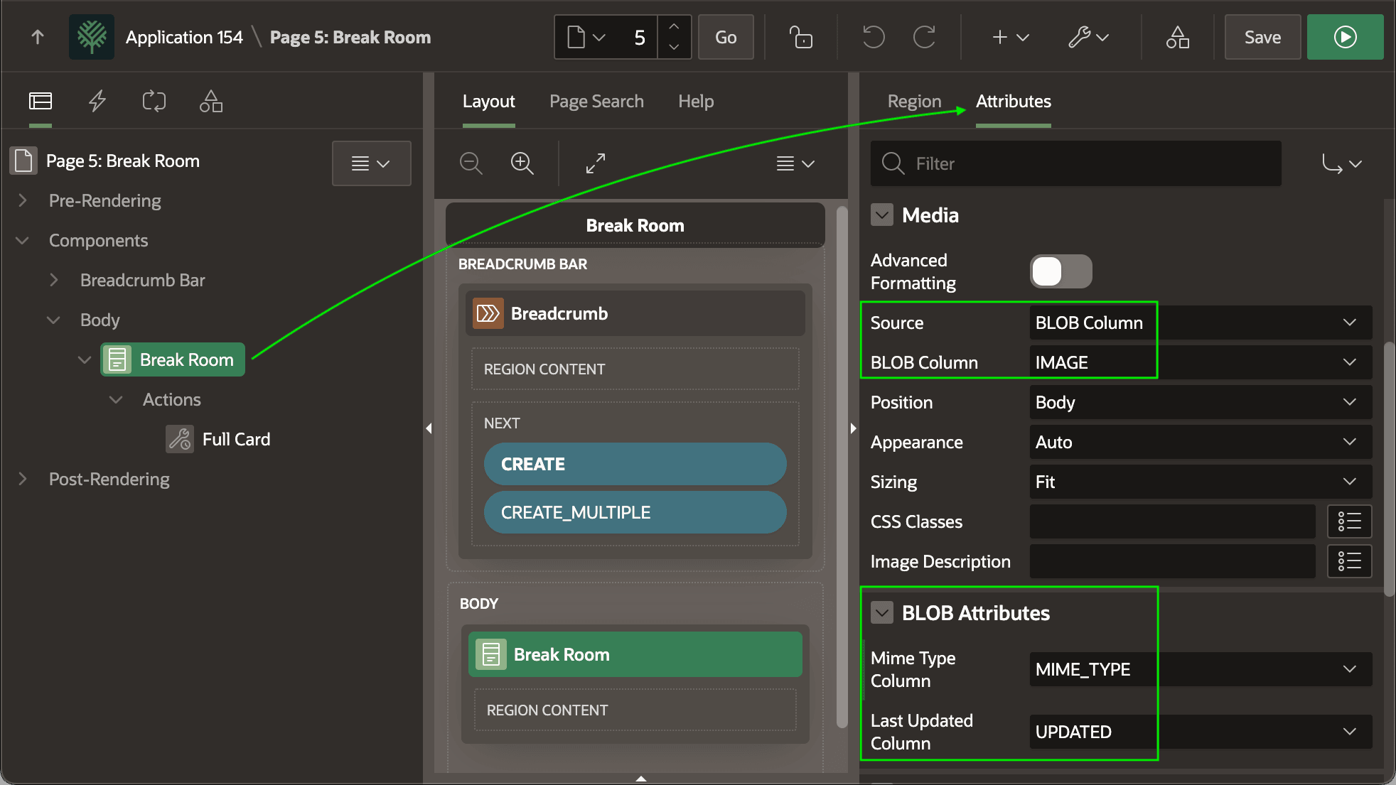 Configuring Card Media Attributes to Display BLOB Column Image Configuring Card Media Attributes to Display BLOB Column Image