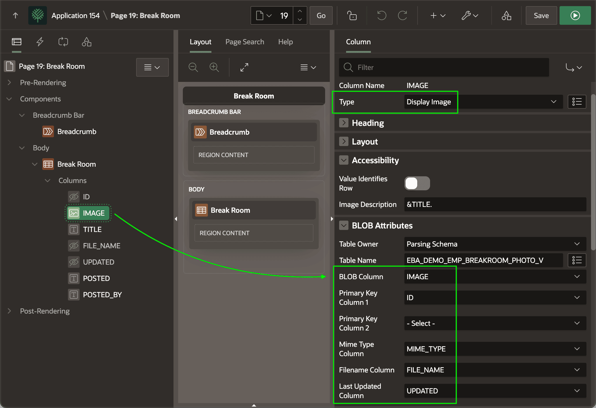 Configuring Display Image BLOB Column in Classic Report Configuring Display Image BLOB Column in Classic Report