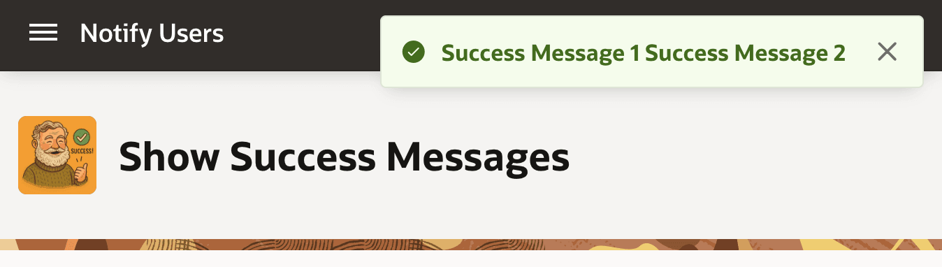 Multiple Success Messages Get Concatenated Multiple Success Messages Get Concatenated