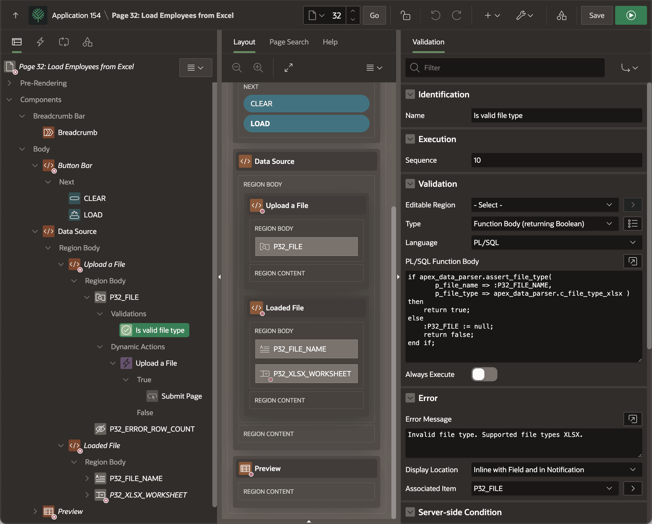 Validating Allowed File Types on Submit