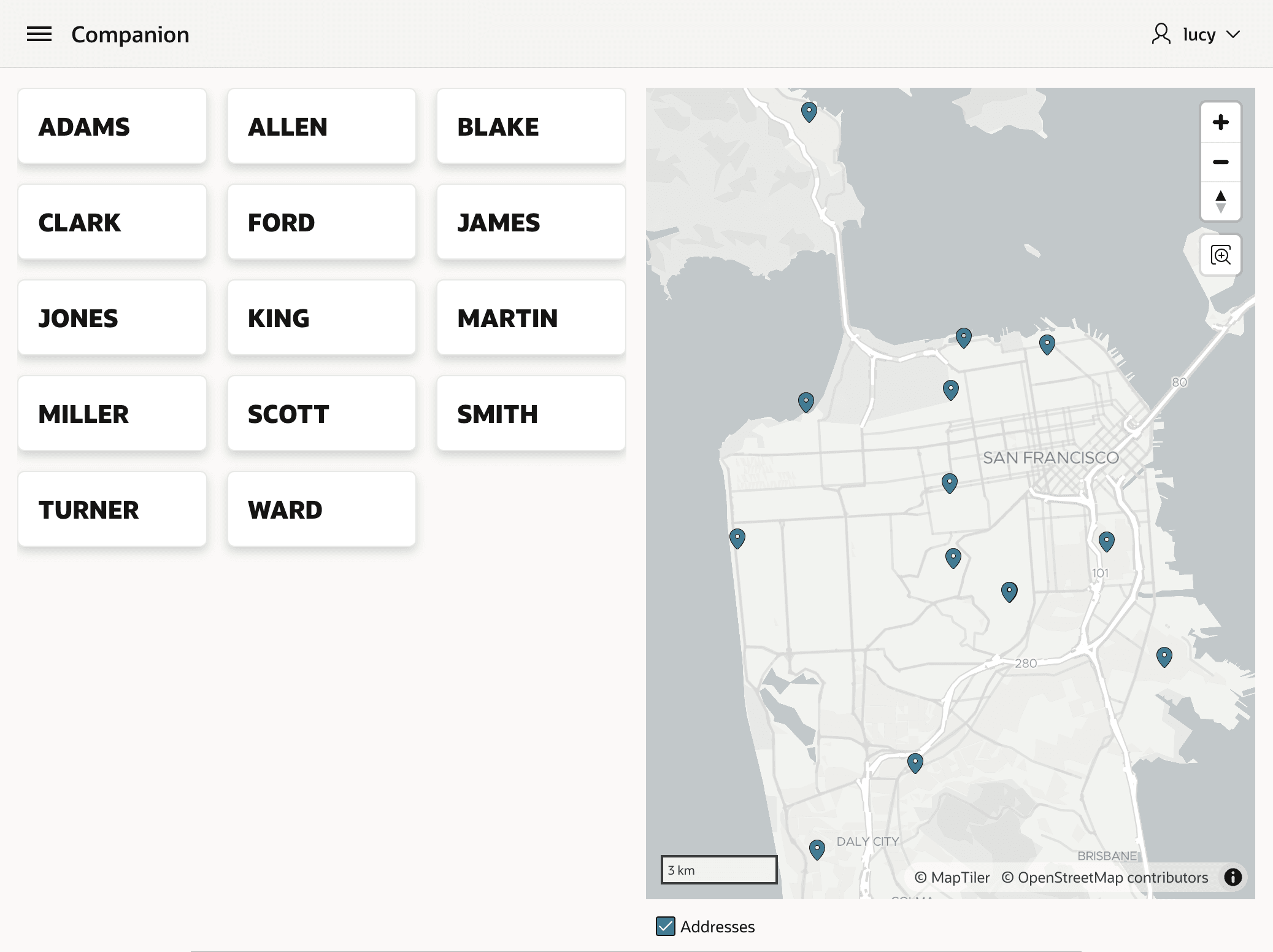 Vertical Stretch in Action on a Map Region in a Normal Page