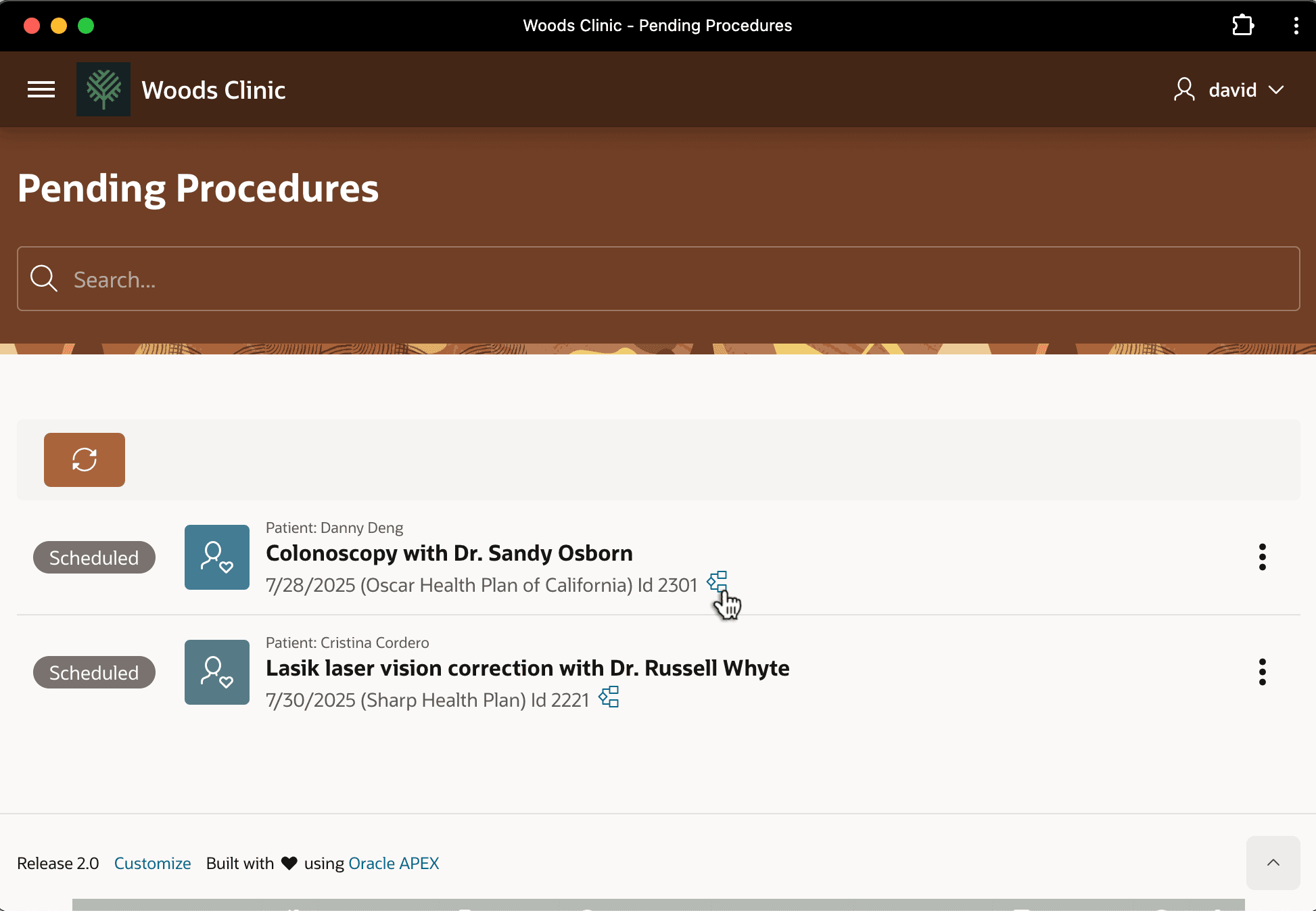 Checking a Workflow from Pending Procedures List Checking a Workflow from Pending Procedures List