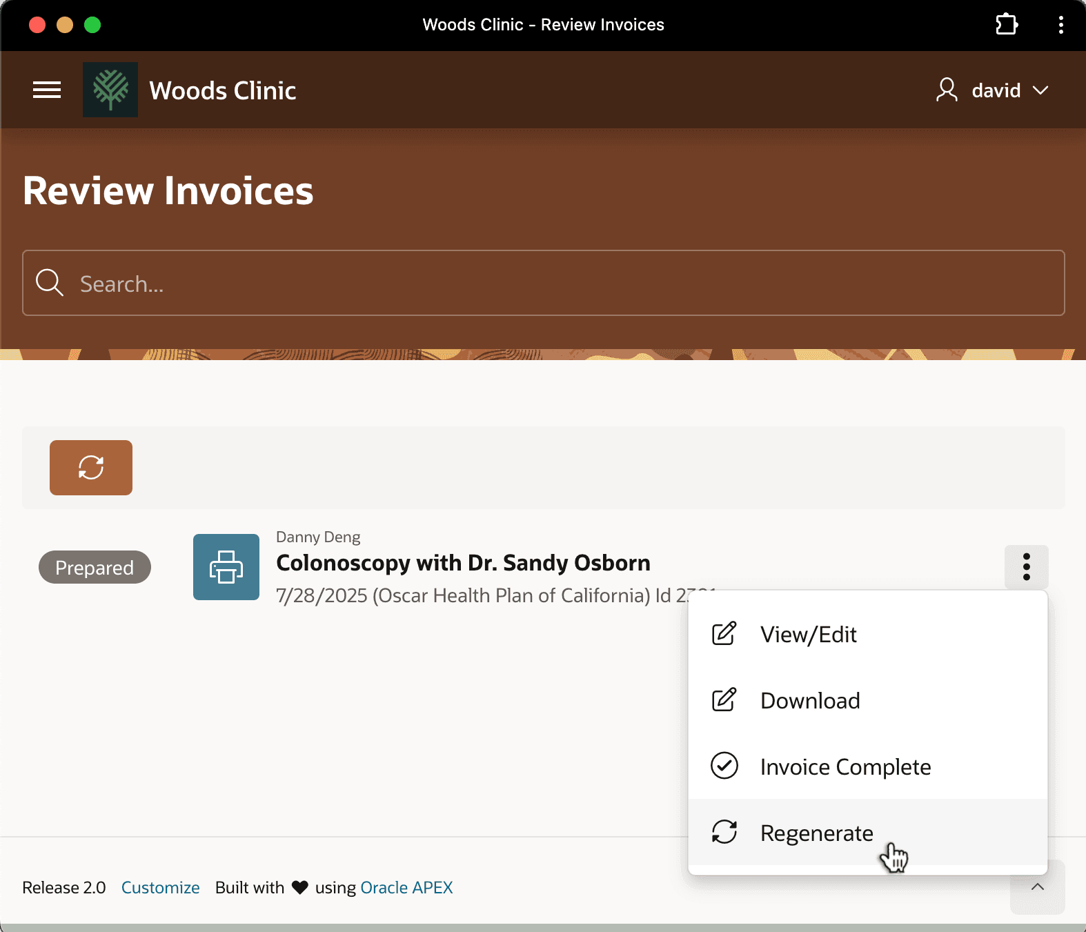 Regenerating Final Invoice After Entering Insurance Payment Regenerating Final Invoice After Entering Insurance Payment